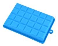 Grilles à glace, outil de bricolage, moule à glace en Silicone à 24 trous, bac à glaçons à pression facile pour enfants avec couvercle, Cube carré