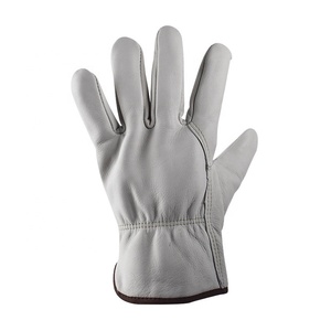 Gants de travail de conducteur en cuir de peau de vache, sans doublure - Product Image 4