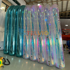 Новый дизайн, коммерческое украшение для свадебной вечеринки, отражающая зеркальная Арка из ПВХ, Надувное зеркало, арочный путь, вход - Product Image 6