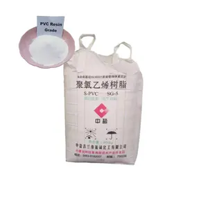 China Plastic Raw Materials K67 K70 White Powder PVC Resin SG5 Polyvinyl Chloride