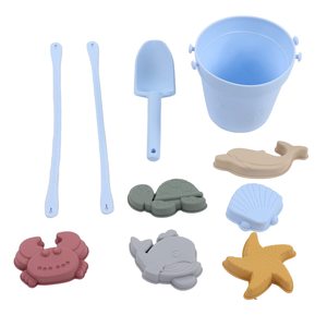 High Quality Easy-to-Clean Food-Grade <b>Silicone</b> Kids Beach Bucket Set for Outdoor Summer Sand Toys & Play - Product Image 2