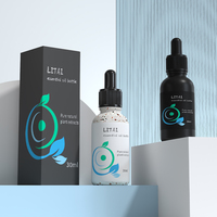 Flacon Vide en Verre Ambré de 10ml, 20ml, 30ml, 50ml, 100ml pour Huile Essentielle, Sérum, Parfum, Flacons Compte-gouttes d'Huile Essentielle en Gros Avec Boîte