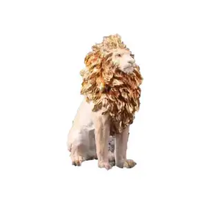 RF Новый дизайн украшения сада статуя животного стекловолокна силиконовые формы бетонная форма скульптуры льва для продажи