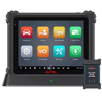 Outil de diagnostic MaxiSys Ultra EV, comprend tous les adaptateurs, station d'accueil, et étui de transport pour une utilisation professionnelle en atelier.