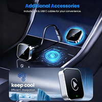 Adaptador Inalámbrico CarPlay Mini USB para iPhone y Android, Adaptador de Cable a Inalámbrico para CarPlay y Android Auto, Conexión Plug and Play