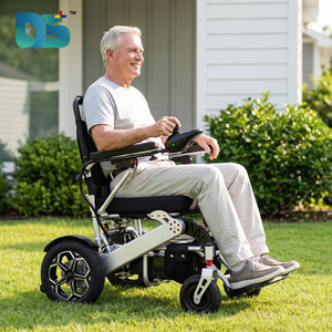 Silla <span class=keywords><strong>de</strong></span> Ruedas Eléctrica Plegable <span class=keywords><strong>de</strong></span> Aluminio para Viajes, con Capacidad <span class=keywords><strong>de</strong></span> 150 kg, para <span class=keywords><strong>Personas</strong></span> con Discapacidad - Product Image 5