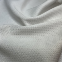 Maillot de football blanc en maille jacquard à séchage rapide, tissu solide par sublimation 100 % polyester tricoté pour filles – Vente chaude
