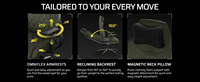 Chaise de bureau ergonomique de luxe de qualité supérieure 180 inclinaison réglable 4d bras blanc Tc500 Luxe Gaming Rocker Chair avec soutien lombaire intégré