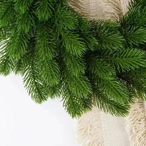 Guirlande <span class=keywords><strong>de</strong></span> Noël artificielle en aiguilles <span class=keywords><strong>de</strong></span> pin, fausse plante verte, décoration, arrangement, guirlande à suspendre à la porte - Product Image 5