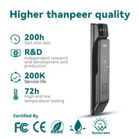 Cerradura Inteligente con Reconocimiento Facial, Wi-Fi, Aplicación Tuya, Desbloqueo por Código, Cámara, Almacenamiento en la Nube para Puertas de Aluminio/Madera/Acero Inoxidable/Acero