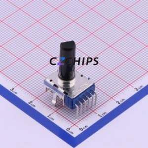 Resistencia Ajustable/Potenciómetro RK12L12C0A0E, Componente de Orificio Pasante (THT)-6P, Resistencia de 15.5x12mm, 10kOhm, 20%, 50V, 50mW - Product Image 1