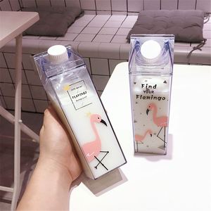 Bouteille d'eau en carton de lait en plastique acrylique transparent de 500 ml Botella De Agua De Carton De Transparent Leche Bouteille En Carton - Product Image 5