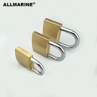 Cadenas à clé maîtresse en laiton pour usage maritime avec une seule clé pour ouvrir toutes les tailles 40 mm 50 mm et 60 mm