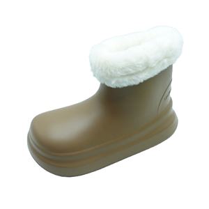 Bottes d'hiver imperméables légères pour femmes, antidérapantes, en EVA, avec doublure chaude en peluche, semelle épaisse, bout fermé, pour la marche en extérieur - Product Image 6