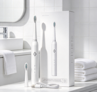 Brosse à dents électrique portable à vibration sonique, rechargeable par USB, pour adultes, nettoyage buccal, 6 modes, étanche IPX7, pour les voyages