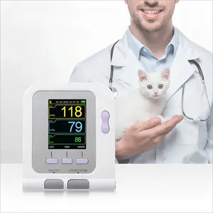 수의학 혈압계 혈압-혈압계 모니터 NIBP 커프, 개/고양이/애완 동물 동물 관리
