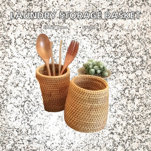 Cesta de lavandería cuadrada de malla multifunción ecológica de fibra vegetal de colores, tejida a crochet en blanco y negro, para almacenamiento, tipo Moisés, para picnic, de lino N - Product Image 2