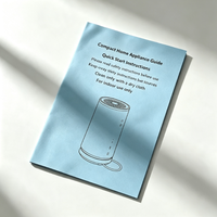 Brochure imprimée en couleur personnalisée avec reliure piquée à cheval, impression de livrets explicatifs clairs pour guide de démarrage rapide des appareils électroménagers