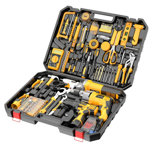 Kit d'outils multifonctionnel très vendu : perceuse à batterie au lithium et boîte à outils combinée avec embouts pour le bricolage et l'usage domestique - Product Image 2