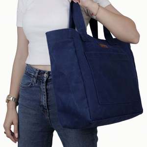 Lilalila Factory Personalized High Quality Reusable Organic Soft Big Cotton Canvas Tote Bag - Product Image 5