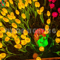 DMX/SPI Pixel RVB Animé Fleur Artificielle Led Rose Lumières pour Vacances En Plein Air Jardin Parc Décoration