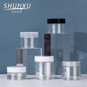 Bán buôn thực phẩm bao bì mỹ phẩm 120ml 150ml 200ml 250ml Pet nhựa mỹ phẩm Kem <span class=keywords><strong>Jar</strong></span> với nắp nhôm - Product Image 2