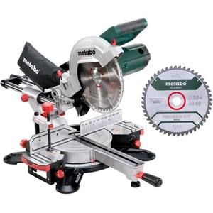 <b>Mitre</b> <b>saw</b> set Metabo KGS 254 M + 2x <b>saw</b> <b>blade</b> nominal input power S1 100% 1450 W Power <b>Saws</b> - Product Image 1