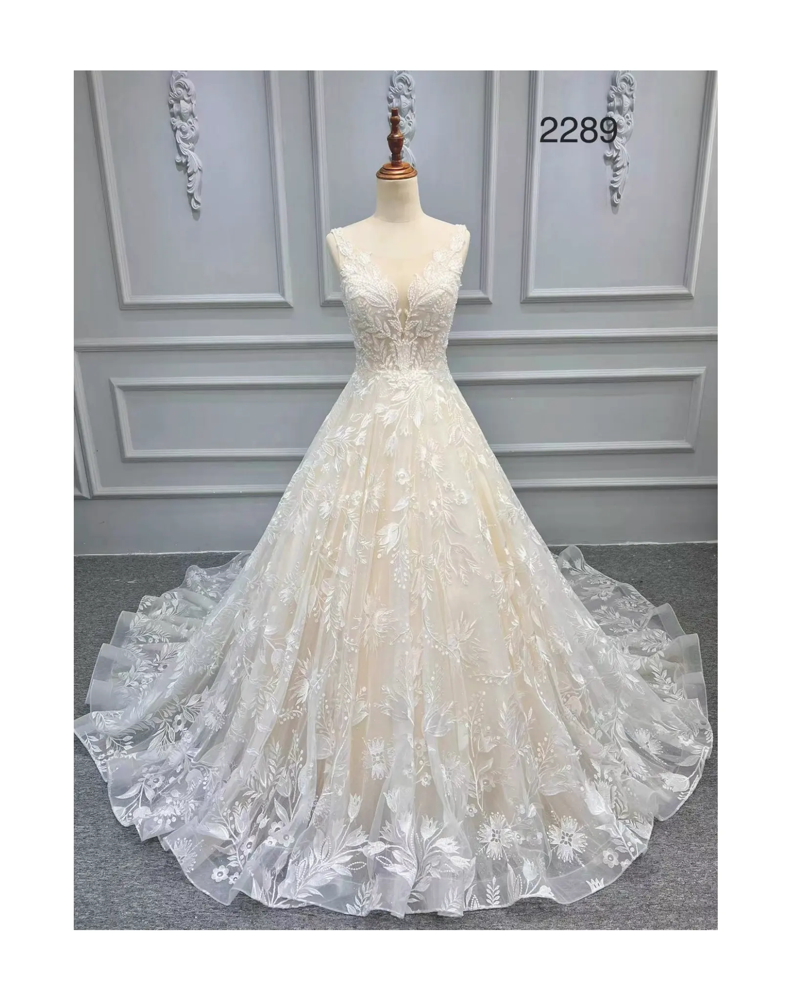 Design especial para dama de honra Lace Grenadine Vestido de casamento Hot Sale Moda Mulheres Sexy Bride OEM Anti Custom Elemento Branco