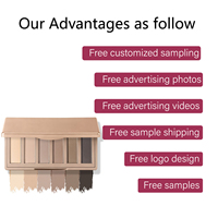 Palette de fards à paupières miniatures mats nude imperméables sur mesure, fabrication OEM/ODM, marque privée, longue tenue, pigment riche et naturel