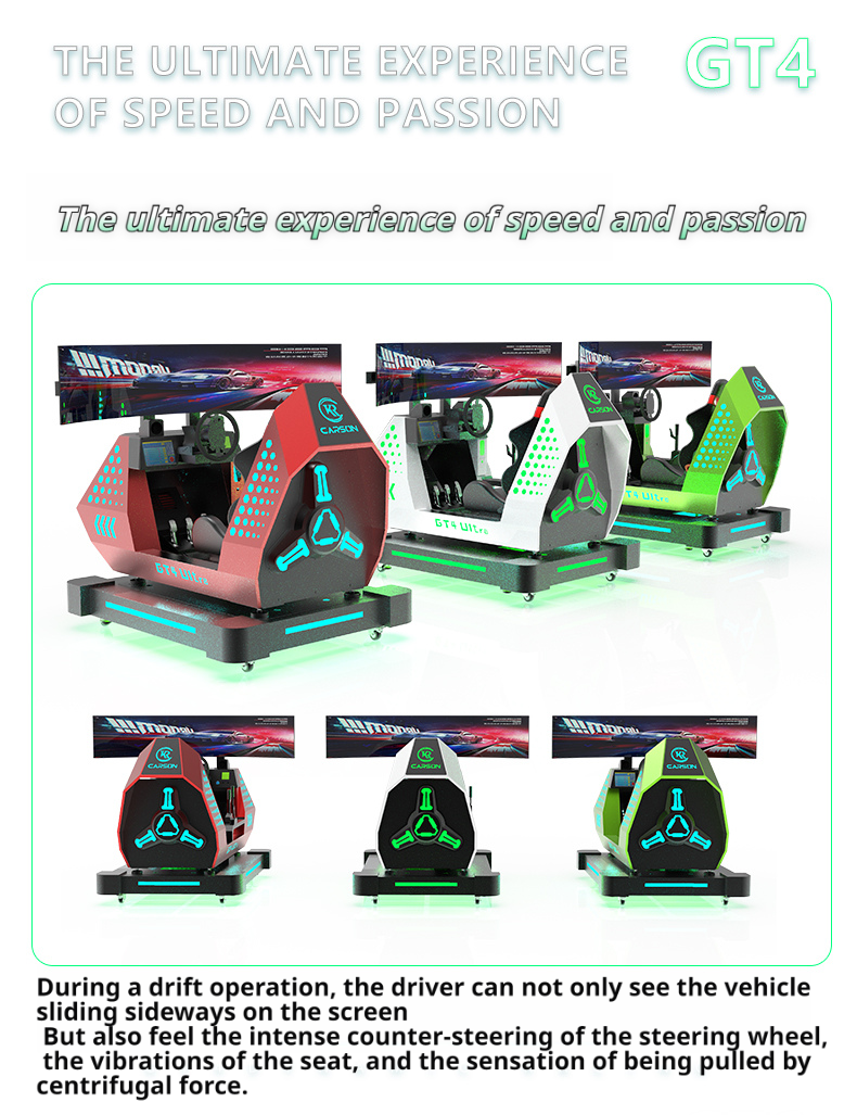 ORANGLES VR GT4 Ultra 9D 3-Screen F1 Racing Simulator | Patented Indoor Virtual Reality Car Racing Machine for Malls & Arcades – Hot Sales (Kuwait) - detailed closeup view - illustrating benefits - Image 3 of 6 | created for all | Shop VR GT4 Ultra 9D 3-Screen F1 Racing Simulator | Patented Indoor Virtual Reality Car Racing Machine for Malls & Arcades – Hot Sales (Kuwait) North Carolina | Free Shipping ORANGLES