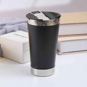 Stainless Steel Tumbler Vacuum Insulated Travel <b>Mug</b> With Lid Minimalist Design Straight Cup 12-24 Hours Thermal Insulation - Product Image 3
