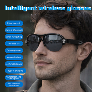Lunettes de soleil sans fil de luxe F08 Max pour hommes avec écouteurs, verres polarisés, chargement Type-C, assistant IA, lecteur de musique, fonction téléphone, IPX-7 - Product Image 2