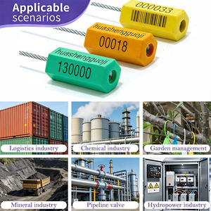Sceau de câble avec logo personnalisé, sceau de sécurité haute résistance 2400N pour serrures de conteneurs et sceau de câble de sécurité pour <span class=keywords><strong>remorque</strong></span> de voiture - Product Image 4