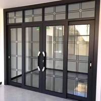 Fenêtre et porte coulissantes en aluminium avec double vitrage et isolation thermique pour salle à manger et salon
