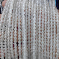 Perles de pierres précieuses naturelles en forme de rondelle, perles rondes en pierre véritable Heishi pour la fabrication de bijoux 2x4mm