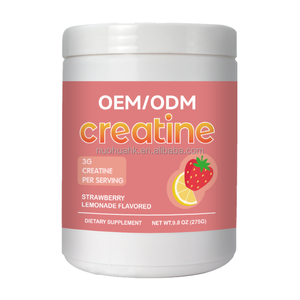 Creatina Monohidrato en Polvo Micronizado, Bajo MOQ, Logotipo Personalizado/Sabor Fresa, Creatina en Polvo para Mujeres - Product Image 4