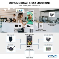 Kiosque commercial en libre-service avec écran tactile de 15,6/21,5/23,8/27 pouces pour la commande et le paiement dans les restaurants, les commerces de détail et les hôtels