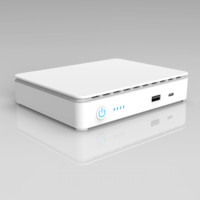 Meind M1550 Mini UPS, batterie de secours, protection contre les surtensions, alimentation murale, onduleur 10400mAh/15600mAh pour PC monophasé