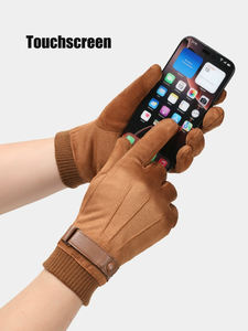 Gants de sport très vendus pour femmes et hommes, gants en cuir chauds pour le cyclisme en plein air, la conduite, la randonnée, la course à pied - Product Image 6