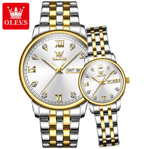 5525 Luxury New Fashion Couple <b>Watches</b> <b>Waterproof</b> Luminous Quartz Original Top Brand Stainless Steel Lovers Wristwatches - Product Image 2