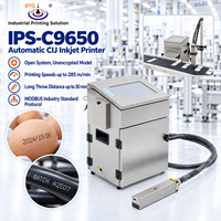 Mesin Cetak Inkjet Kontinu Otomatis IPS-C9650 Sistem Terbuka Kecepatan Tinggi untuk Pencetakan Tanggal dan Kode Batch, Dukungan OEM & ODM