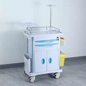 <span class=keywords><strong>Chariot</strong></span> médical <span class=keywords><strong>d</strong></span>'<span class=keywords><strong>urgence</strong></span> multifonctionnel en plastique ABS certifié CE ISO, 5 tiroirs, 750 mm - Product Image 5