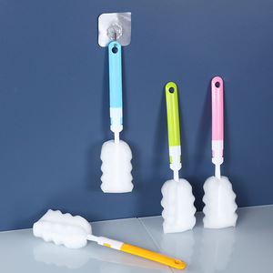 Juego de cepillos de esponja para biberones con limpiador de tetinas y pajitas para limpieza de biberones de bebé, uso doméstico - Product Image 2