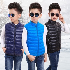 Gilet <span class=keywords><strong>sans</strong></span> <span class=keywords><strong>manches</strong></span> pour garçons et filles, gilet d'hiver en duvet, vêtements pour enfants, automne, manteau chaud en coton, prix d'usine - Product Image 2