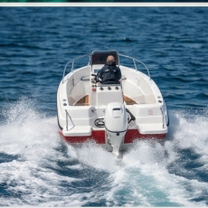 Bateau de pêche professionnel en fibre de verre certifié CE, console centrale de 5 m, coque en V profond pour moteur hors-bord de 90 CV, croisière et loisirs, 5 passagers - Product Image 4