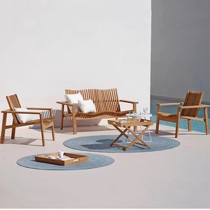 Set di Divani da Giardino in Teak, Arredamento da Esterno per Cortile e Patio, Produttore di Mobili da Giardino - Product Image 2