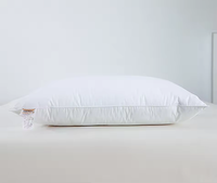 Oreillers de lit en coton 100% et fibres de polyester 100%, plumes naturelles, taille double, queen, king, 50*70cm