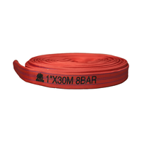 OEM 1.5 pouces 2 pouces 2.5 pouces rouge tuyau d'incendie toile tuyau de lutte contre l'incendie avec raccords personnalisés