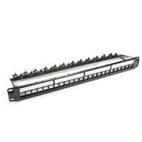 Harga pabrik 19 "1U CAT6A/CAT6/CAT5E UTP 24 port PANEL PATCH