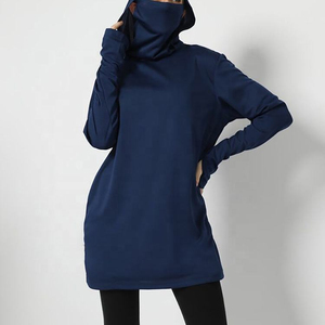 Hoodie de sport modeste pour femme, manches longues, vêtements de sport pour entraînement, personnalisable - Product Image 6